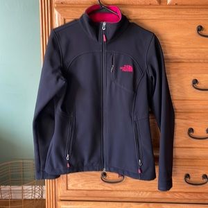 North Face jacket. Hard shell very warm. Well loved but still in good condition